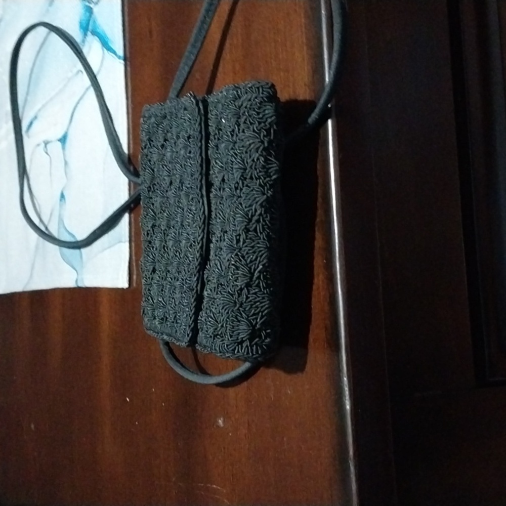Express wallet purse black crossbody